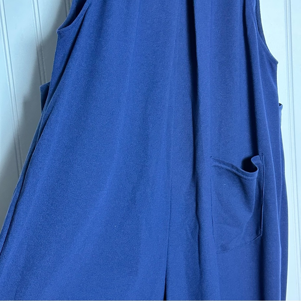 Halara Pockets Waffle Casual Jogger Overalls Women's Blue Jumpsuit Large - Picture 16 of 17